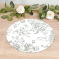 thumbnail image 1 of Efavormart 10-Pack Disposable Table Placemats in French Toile Print 13" in Matte White/Sage Green - Classy Cardboard Placemats for Dinner Parties & Banquets, 1 of 4