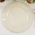 thumbnail image 1 of Efavormart 10 Pack Gold Glitter Large Plastic Party Plates with Ruffled Rim, Transparent Heavy Duty Round Disposable Dinner Plates - 11", 1 of 11