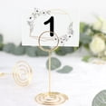 thumbnail image 1 of Efavormart 10 Pack | Gold Metal 3.5" Mini Circle Card Holder Stands, Hoop Table Number Stands, Wedding Table Place Card Menu Clips, 1 of 11
