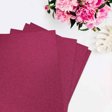 Efavormart 10 Pack HOT PINK 12"X 10" DIY Craft Foam Sheets Ultra Fine Glitter Foam Sheets