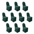 Efavormart 10 Pack Hunter Emerald Green Polyester Banquet Chair Covers ...