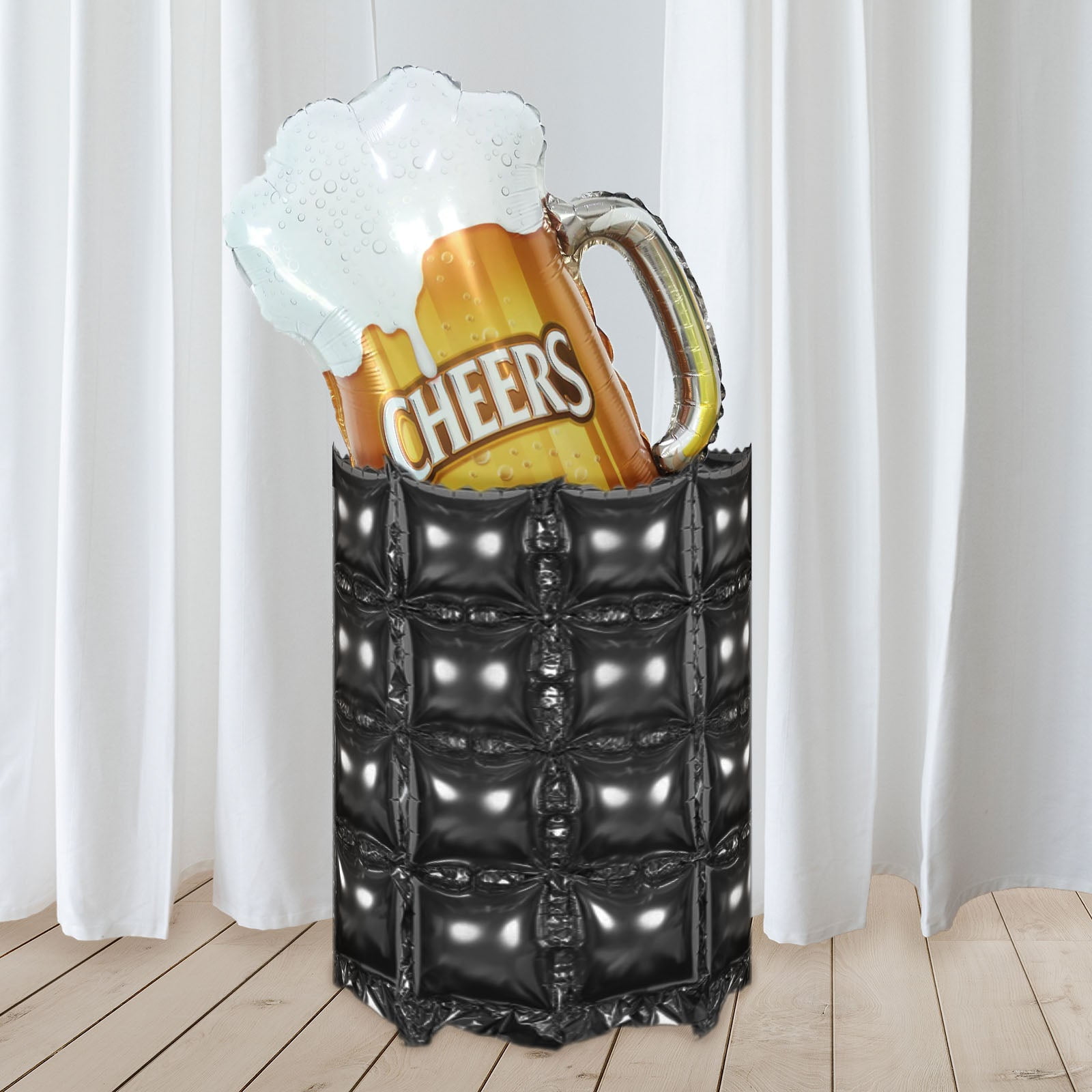 Efavormart 10 Pack | Metallic Black Double Row Mylar Foil Balloon ...