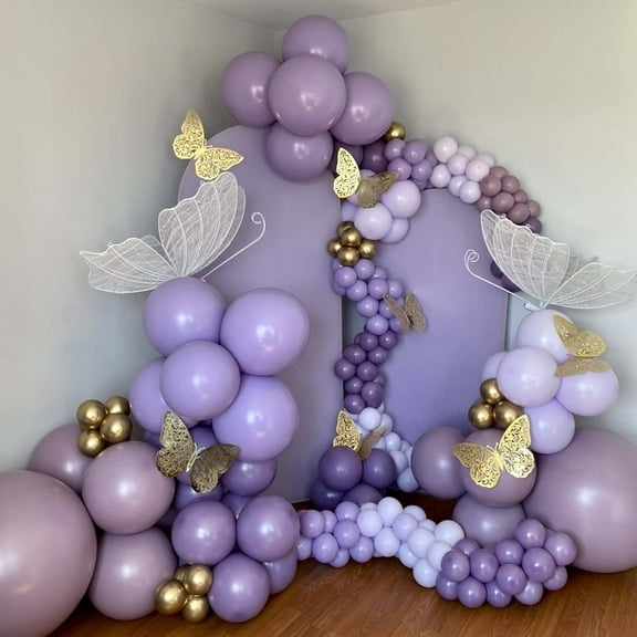 Efavormart 10 Pack Metallic Gold Foil Jumbo 3D Butterfly Wall Stickers, Disposable Paper Charger Placemats - 14"x20"