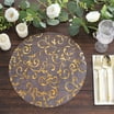 Efavormart 10 Pack Metallic Silver Sheer Organza Round Placemats with ...