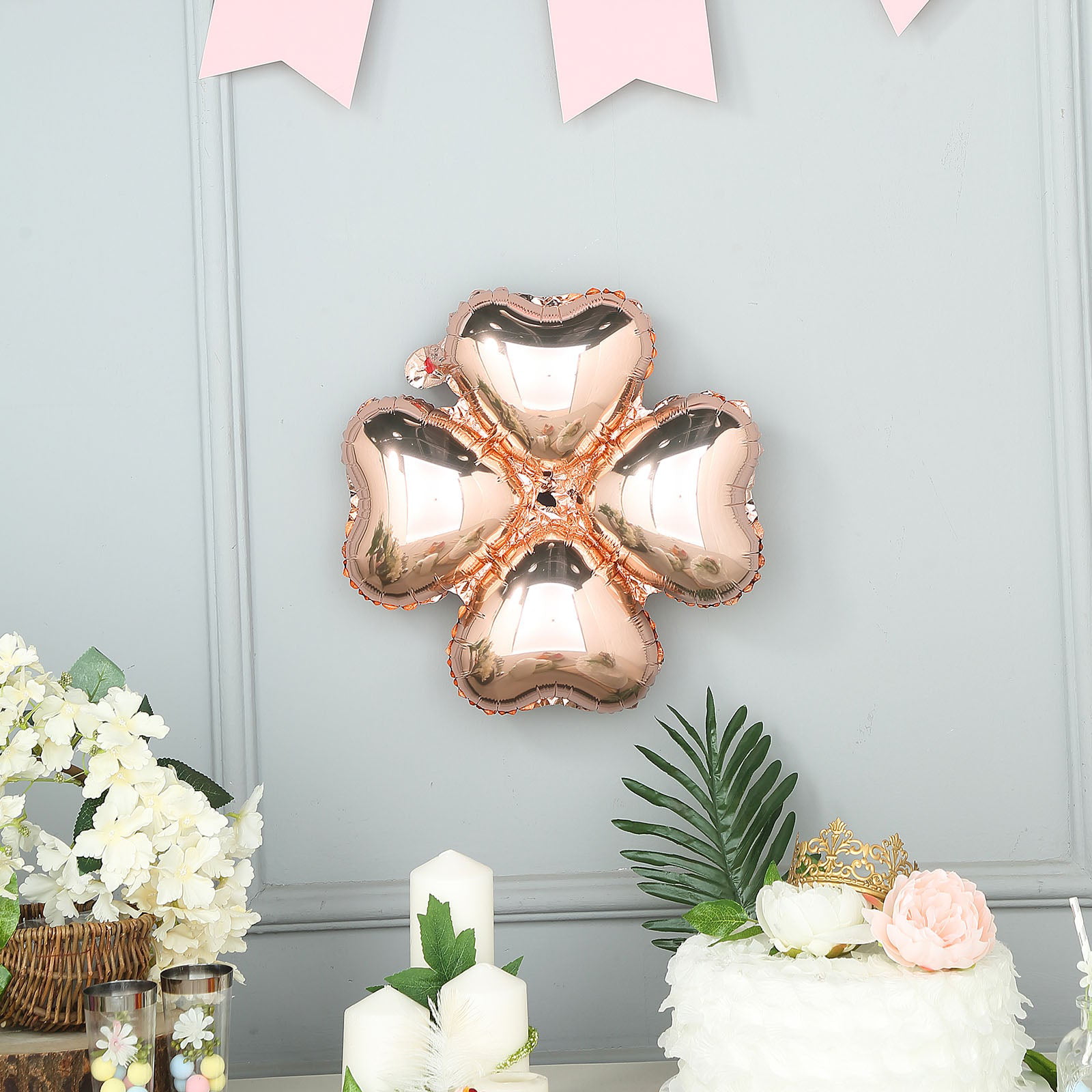 Efavormart 10 Pack Gold Clover Leaf Aluminum Foil Mylar Balloon For Wedding  Party Decoration 