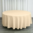 thumbnail image 1 of Efavormart 10 Pack Round Tablecloth, 108 Inch Stain & Wrinkle Resistant Washable Table Cloth, Decorative Polyester Fabric Table Cover for Banquet, Wedding, Dining - Beige, 1 of 10