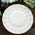 Efavormart 10 Pack | White 6" Round Plastic Dessert Salad Plates ...