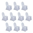 thumbnail image 1 of Efavormart 10 Pack White Spandex Fitted Banquet Chair Covers, Reusable Stretched Slip On Chair Covers, 1 of 8