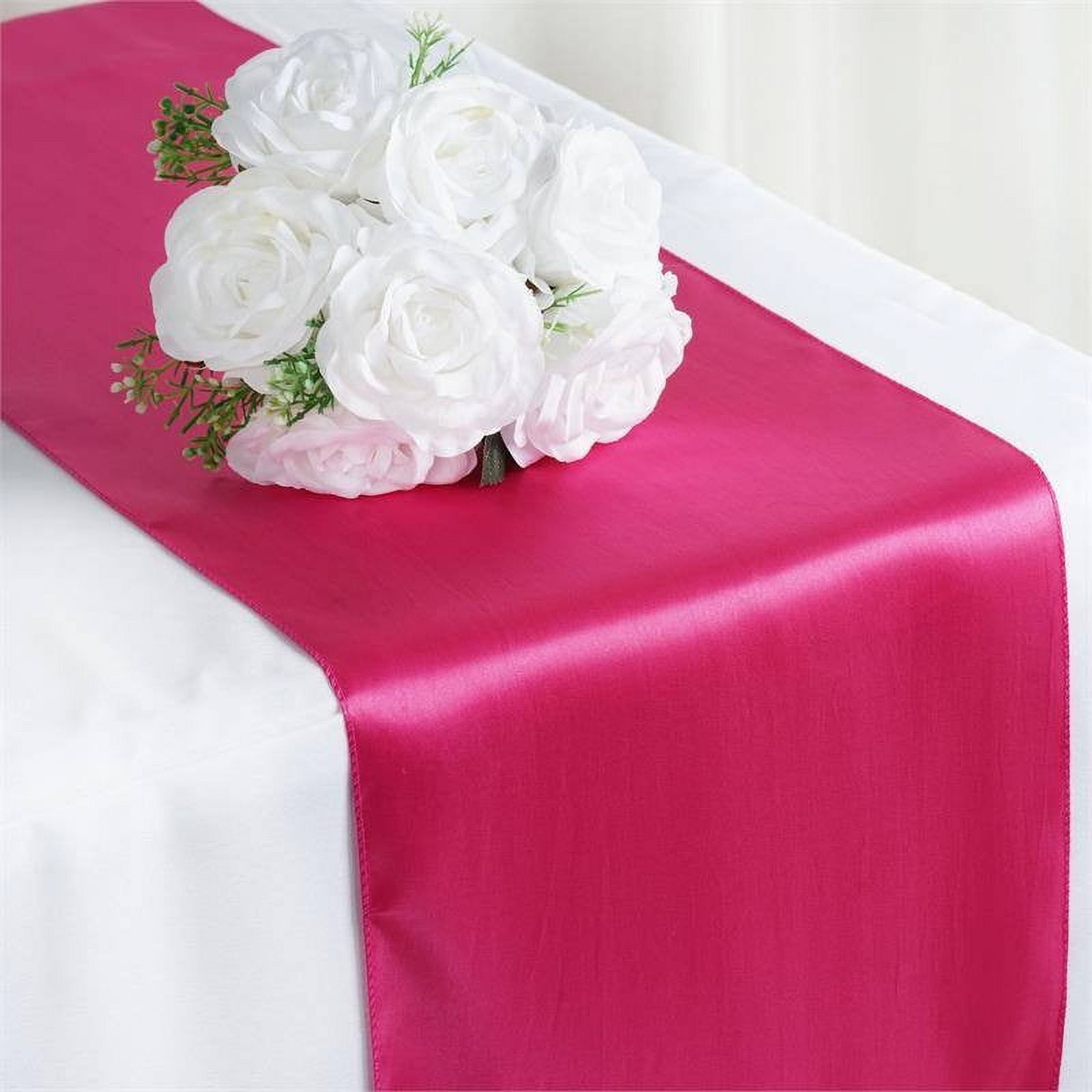 Efavormart 10 Packs of Premium SATIN Table Top Runner For Weddings