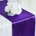 thumbnail image 1 of Efavormart 10 PCS 12"x108" Purple Satin Table Runner, 1 of 10