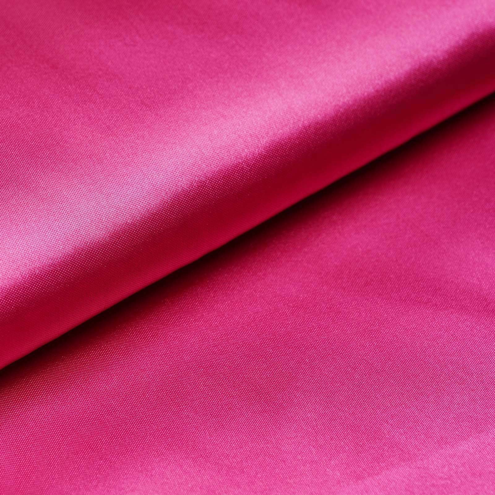 Efavormart 10 Yards | 54" Fuchsia Satin Fabric Bolt - Walmart.com