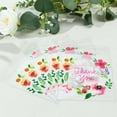 thumbnail image 1 of Efavormart 100 Pack Clear White PVC Cookie Candy Bags With "Thank You" Floral Print, Self Adhesive Seal Transparent Candy Favor Bags - 6"x7", 1 of 5