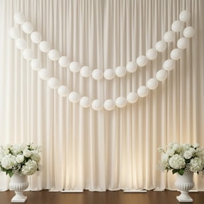 Efavormart 100 Pcs Biodegradable Quick Link Balloons 6" Matte Pastel White, Latex Linking Balloons for Balloon Chains, Garland, Arch, Backdrop & Wall Decor