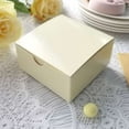 thumbnail image 1 of Efavormart 100pcs of 4x4x2 Ivory Cake Box for Candy Treat Gift Wrap Box Party Favor Boxes for Bridal Shower Wedding Party, 1 of 10