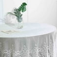 thumbnail image 1 of Efavormart 108" IVORY Premium Lace Round Tablecloth For Banquet Party Wedding Event Home Decor, 1 of 5