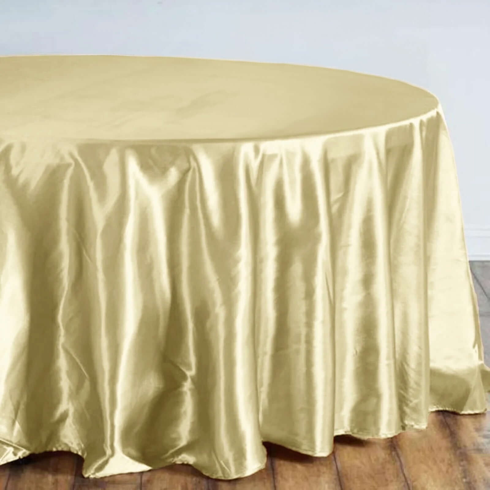 Efavormart 108 Inch Satin Round Tablecloth, Washable Linen Table Cover ...