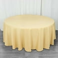 thumbnail image 1 of Efavormart 108" Seamless Premium Polyester Table Linens Round Commercial Grade Tablecloth For Wedding Banquet Restaurant - Champagne, 1 of 10