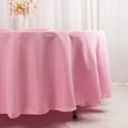 thumbnail image 1 of Efavormart 108" Seamless Premium Polyester Table Linens Round Commercial Grade Tablecloth For Wedding Banquet Restaurant - Pink, 1 of 10