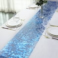 Efavormart 108" Sparkly Metallic Royal Blue Foil Thin Mesh Polyester ...