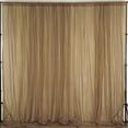 thumbnail image 1 of Efavormart 10FT Fire Retardant Gold Sheer Voil Curtain Panel Backdrop For Window Wall Decoration - Premium Collection, 1 of 10
