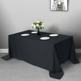 thumbnail image 1 of Efavormart 10PCS 90x132" BLACK Wholesale Rectangle Polyester Rectangle Tablecloth Linen Wedding Party Restaurant Tablecloth, 1 of 9