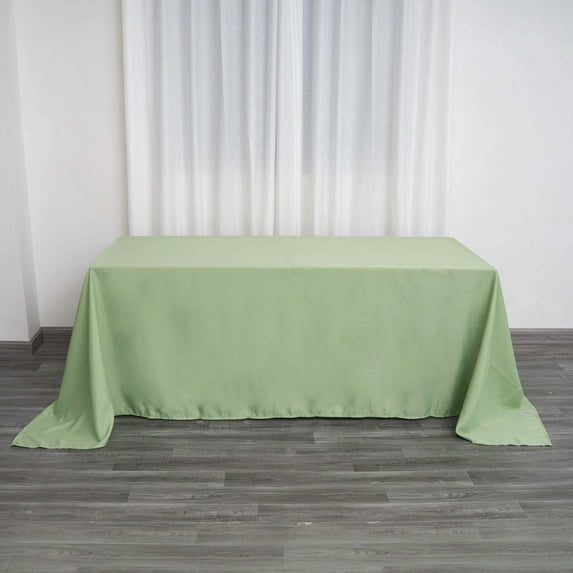 Efavormart 10PCS 90x132" SAGE Wholesale Rectangle Polyester Tablecloth Linen Wedding Party Restaurant Tablecloth