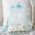 thumbnail image 1 of Efavormart 10PCS BABY BLUE Organza Gift Bag Drawstring Pouch Wedding Favors Bridal Shower Treat Jewelry Bags - 5"x7", 1 of 10