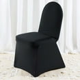 thumbnail image 1 of Efavormart 10PCS Commercial Grade Black Fitted Stretchy spandex Banquet Chair Cover Dinner Linen Chair Covers For Wedding Party, 1 of 11
