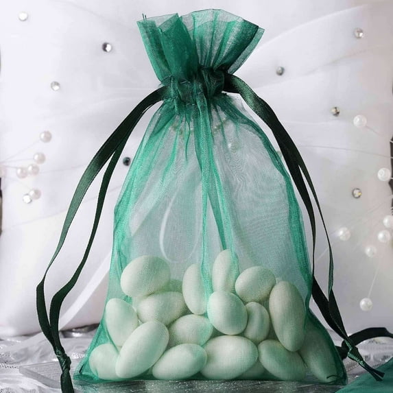 Efavormart 10PCS HUNTER Organza Gift Bag Drawstring Pouch Wedding Favors Bridal Shower Treat Jewelry Bags - 4"x6"