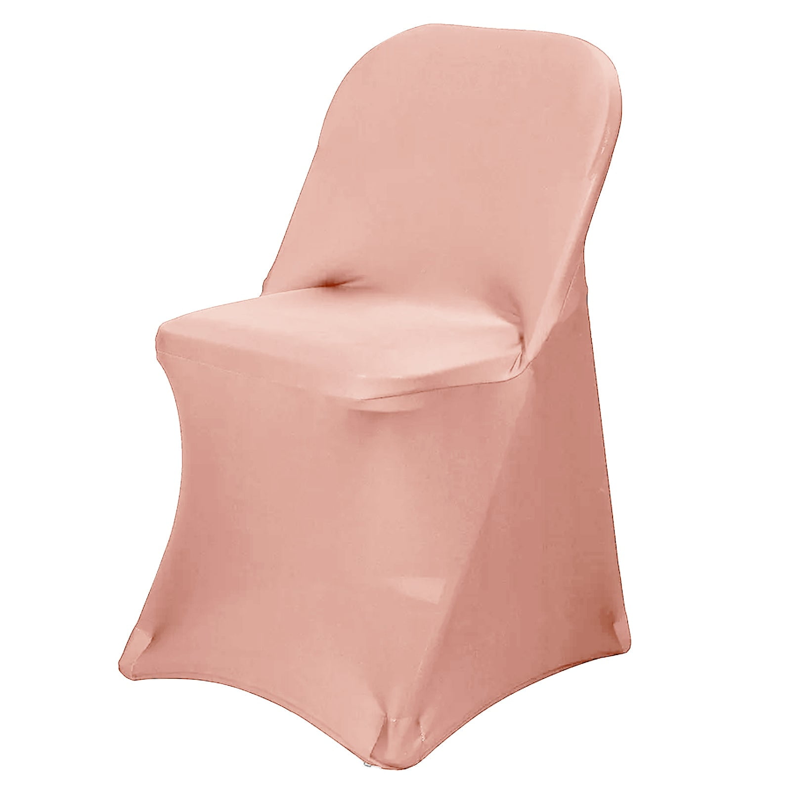 Efavormart 10PCS Stretchy Spandex Fitted Folding Chair Cover Dinning Event  Slipcover For Wedding Party Catering- Dusty Rose 