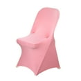thumbnail image 1 of Efavormart 10PCS Stretchy Spandex Fitted Folding Chair Cover Dinning Event Slipcover For Wedding Party Catering- Rose Quartz, 1 of 3