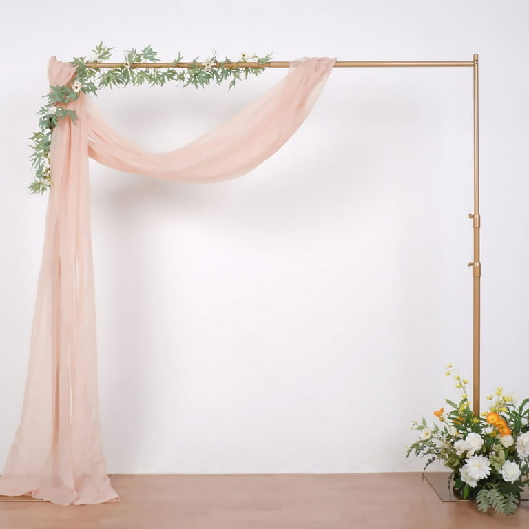 Efavormart 10ft Gold Metal DIY Adjustable Heavy Duty Backdrop
