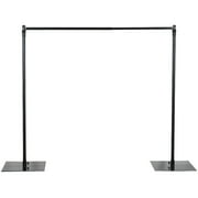 Efavormart 10ft x 10ft Heavy Duty Pipe and Drape Kit Backdrop Support with Metal Steel Base for Wedding, Party, Event, Photography, and Exhibition Decoration