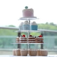 thumbnail image 1 of Efavormart 12" Heavy Duty Acrylic Square 4-Tier Cake Stand, Dessert Display Cupcake Holder, 1 of 10