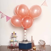 Efavormart 12" Metallic Latex Balloons Wedding Event Decorations Birthday Party New Year Eve Party Supplies-Rose Gold-25/pk
