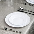 Efavormart 12 Pack - 6" White Flared Round Disposable Plastic Salad Dessert Plates for Wedding ...