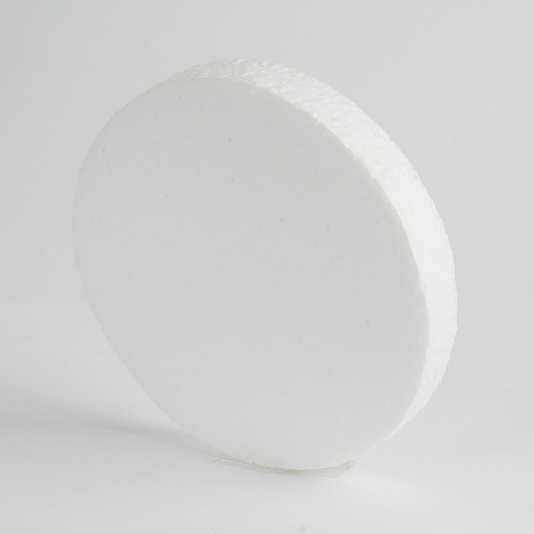 Foam Craft Disc 12 inch Styrofoam Disk for Art & Crafts (8 Piece Set)