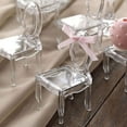 thumbnail image 1 of Efavormart 12 Pack | Clear Chair Shaped Party Favor Gift Holders, Candy Treat Display - 4", 1 of 11