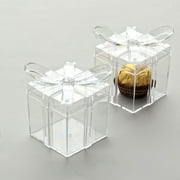 Efavormart 12 Pack | Clear Party Favor Gift Boxes, Candy Treat Goodie Containers - 3
