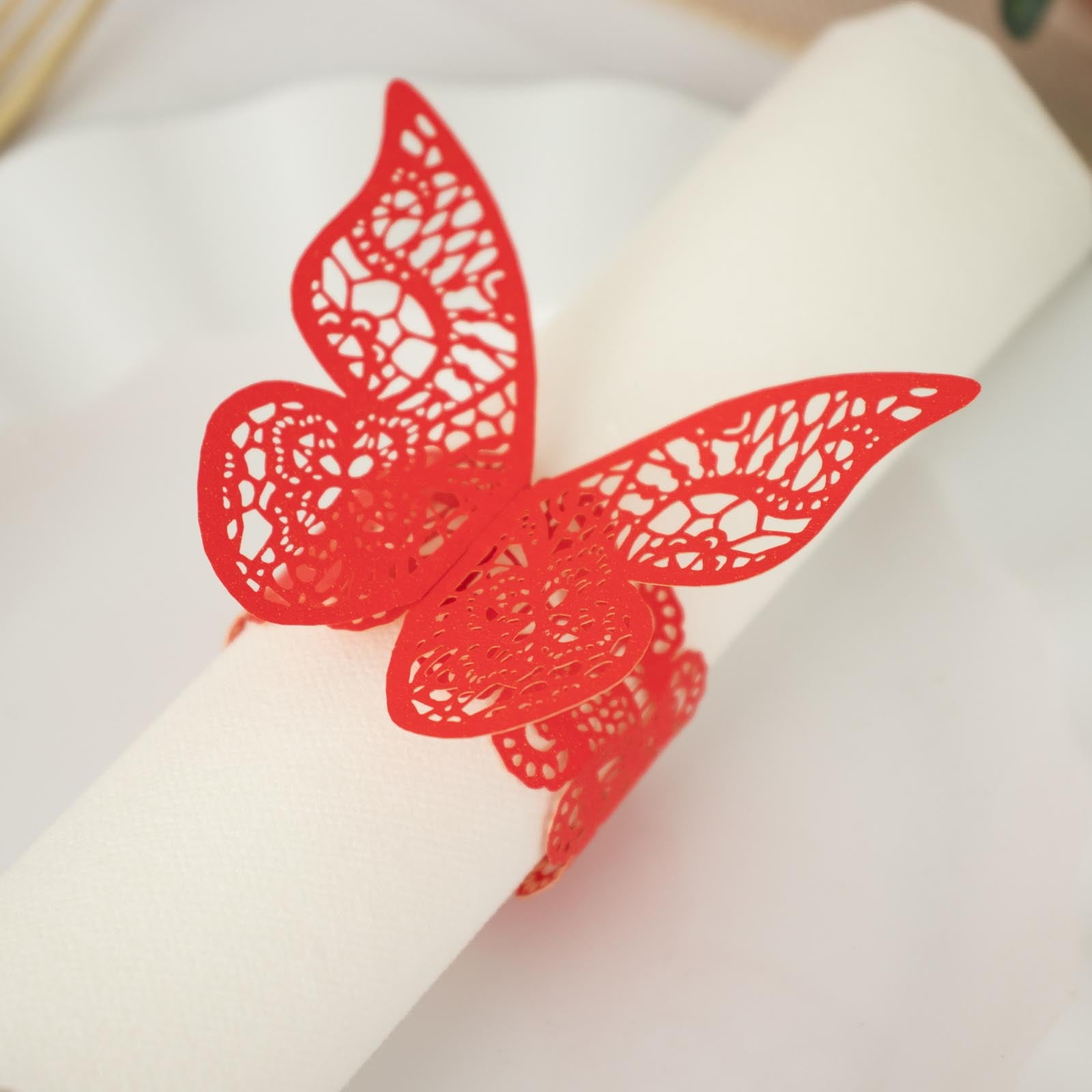 Butterfly napkin shop ring holders