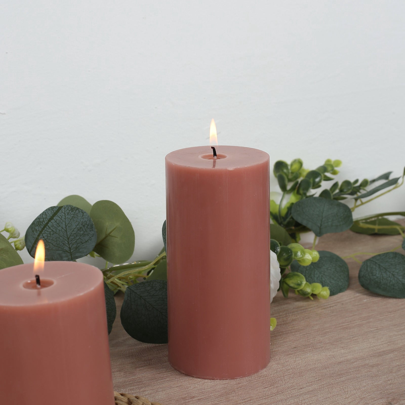6-Pack Unscented Dripless Pillar Candles – 3