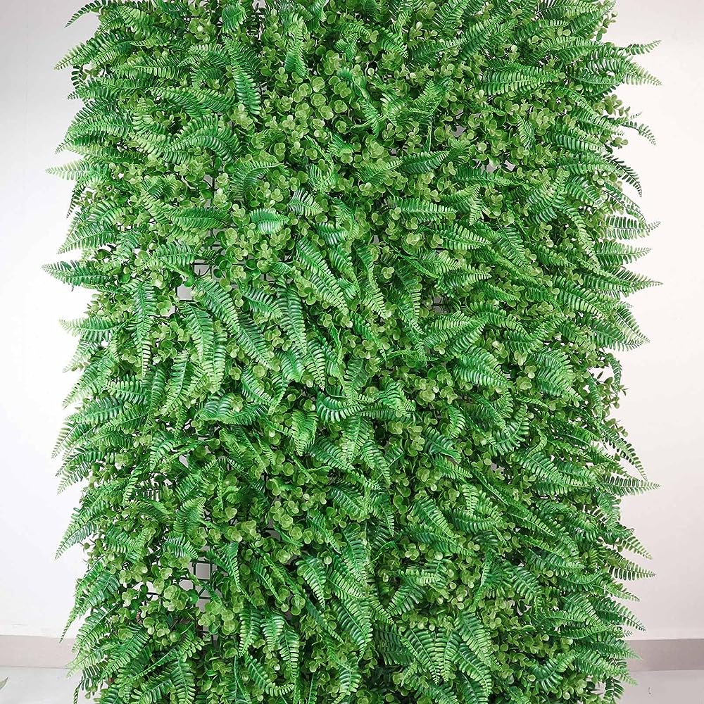 Efavormart 12 Sq. ft. Fern Boxwood Greenery Garden Wall, Backdrop Mat, Indoor/Outdoor UV