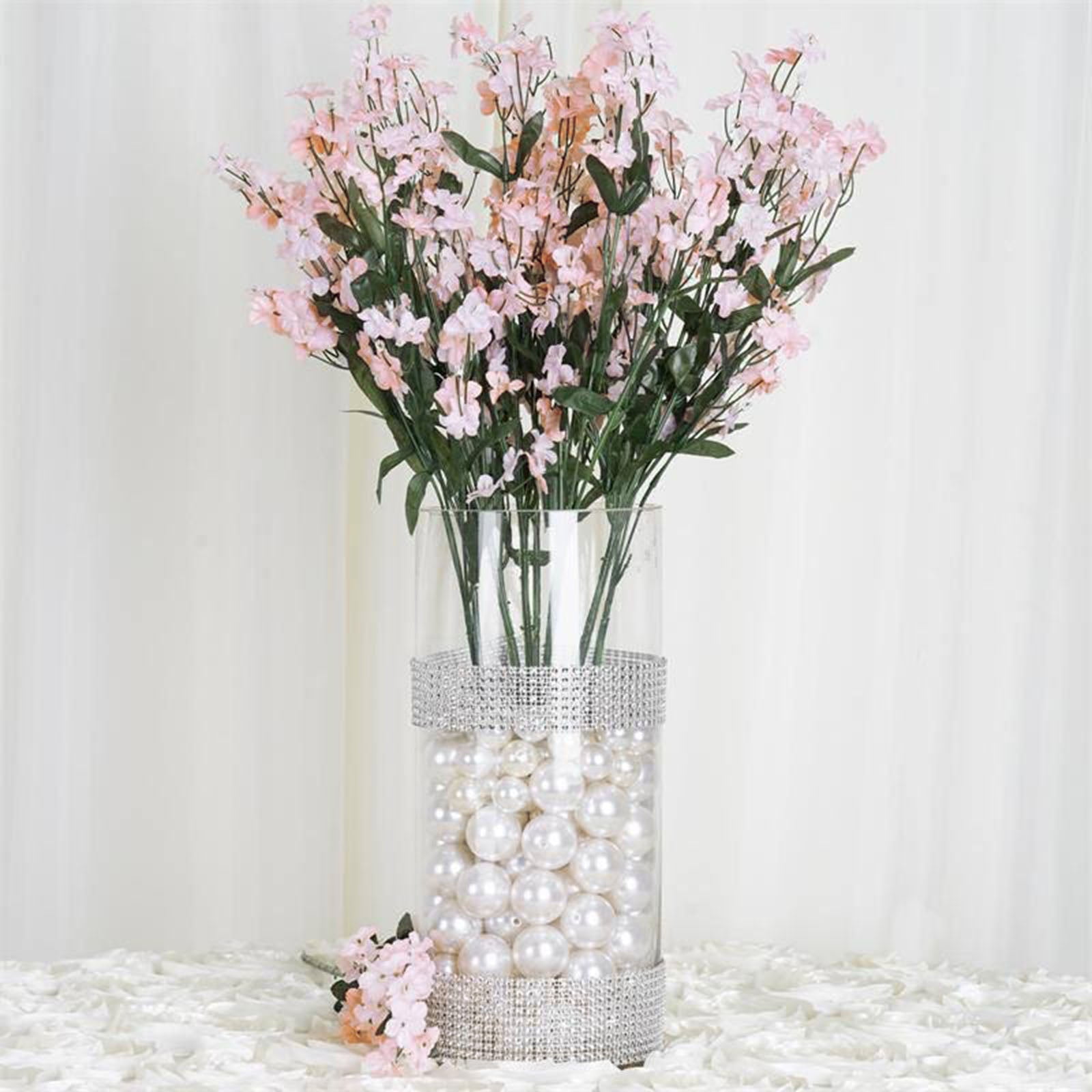 Efavormart 12 bushes BABY BREATH Artificial FILLER FLOWERS for DIY Wedding  Bouquets Centerpieces Party Home Decoration - White