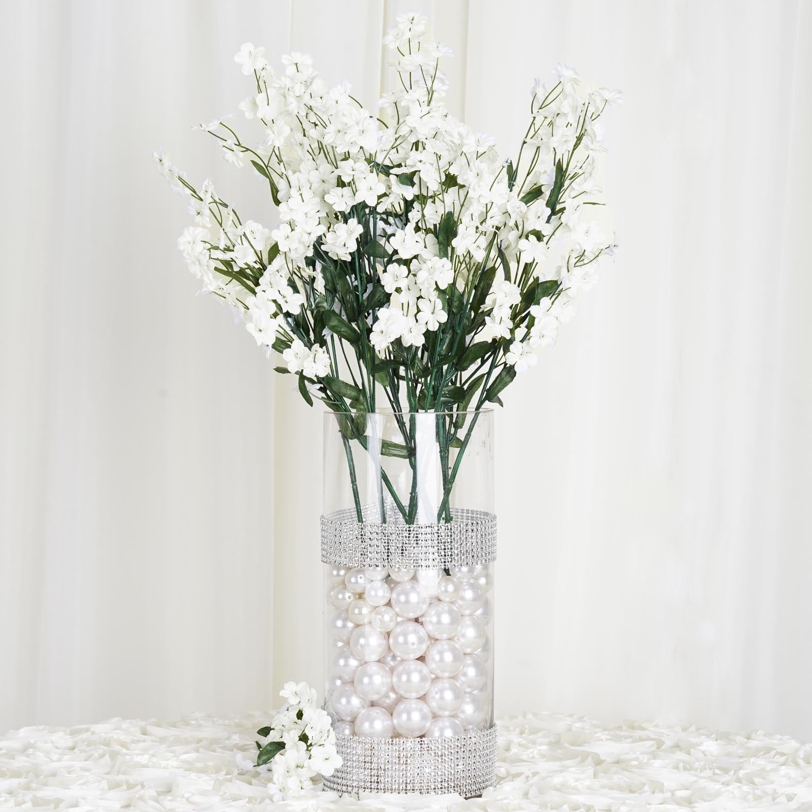 Spirit Up Art Baby Breath Flowers 13 Artificial Bulk White 27Pcs Long  Stems for Wreath Wedding DIY Home Garden Party Table Decoration (9 Bunches)