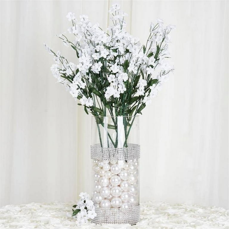 Silk Small White Flowers White Fillers Faux Small White Flowers