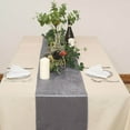 thumbnail image 1 of Efavormart 12" x 107" Charcoal Grey Premium Velvet Table Runner For Wedding Party Decor, 1 of 11