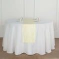 thumbnail image 1 of Efavormart 12"x108" IVORY Premium Faux Linen Runner, Slubby Textured Wrinkle Free Table Runner, 1 of 5