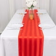 thumbnail image 1 of Efavormart 12"x108" Red Satin Stripe Table Runner, Elegant Tablecloth Runner, 1 of 11