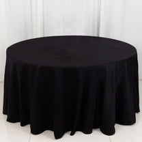 Efavormart 120" Round Tablelinens Commercial grade 100% Cotton Tablecloth For Wedding Party Home Decor - Black