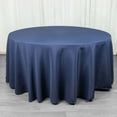thumbnail image 1 of Efavormart 120" Seamless Premium Polyester Table Linens Round Commercial Grade Tablecloth For Wedding Banquet Restaurant - Navy Blue, 1 of 11